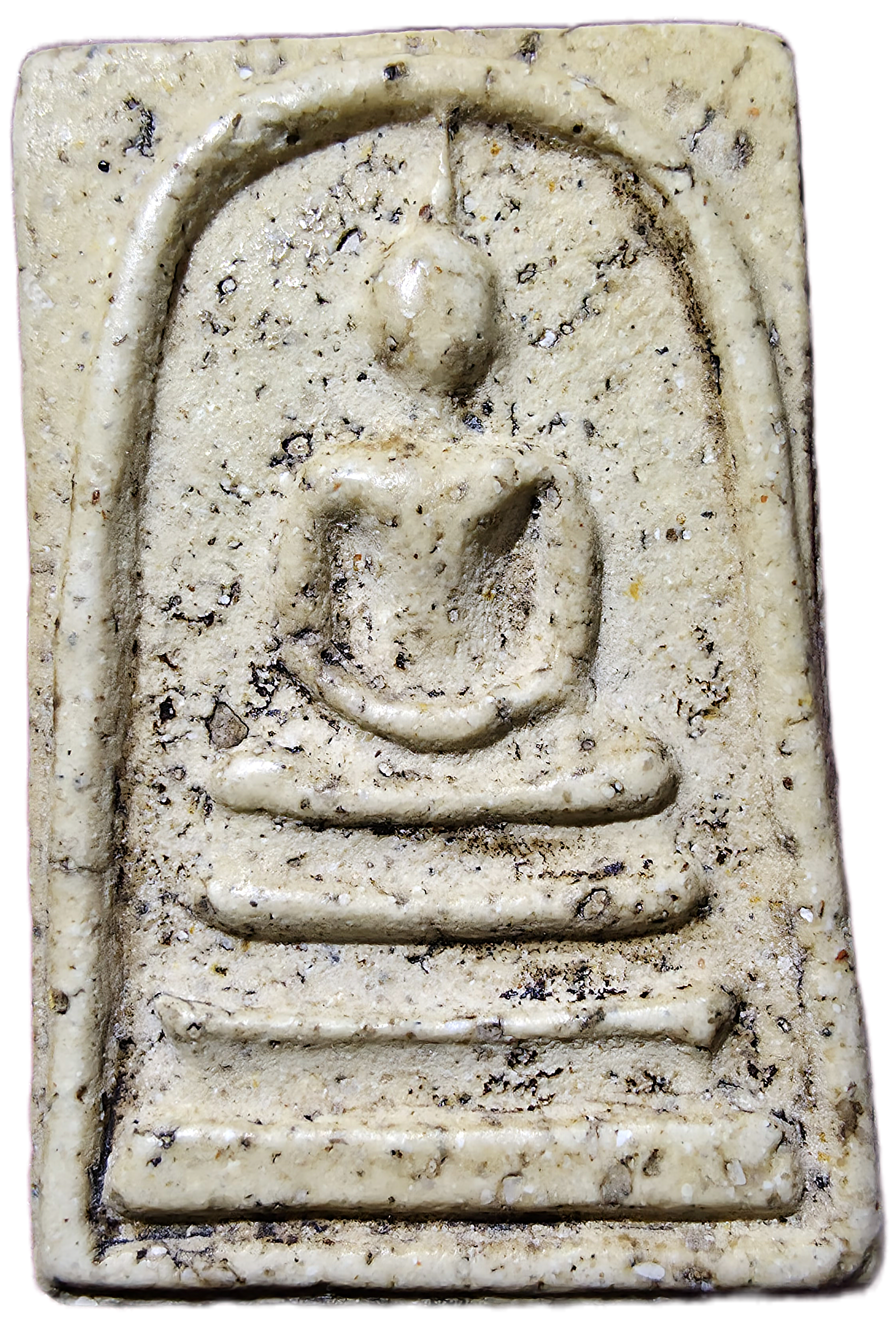 พระสมเด็จวัดระฆังพิมพ์ใหญ่ (พระแก้วขาว) 帕頌德寺拉康寺 大寫 白佛 Phra Somdej Wat Rakhang, large print, white Buddha image